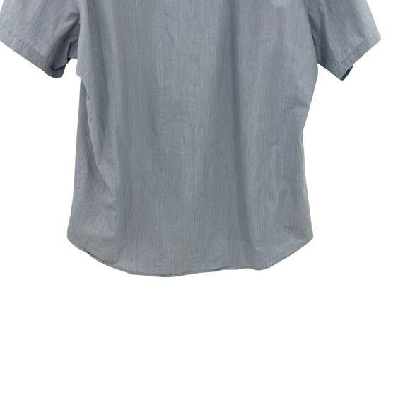 Lululemon Down to the Wire Slim Fit Short Sleeve Heathered Oasis‎ Blue Mens XXL - Picture 8 of 9